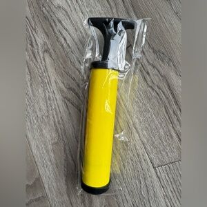 Yellow Hand Pump with Black Handle
